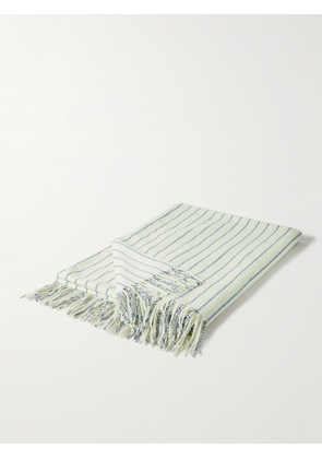 Loro Piana - Fringed Striped Cashmere Blanket - Men - White