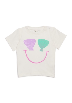 Stella Mccartney Kids Seashell Smile Print T-Shirt (3-36 Months)