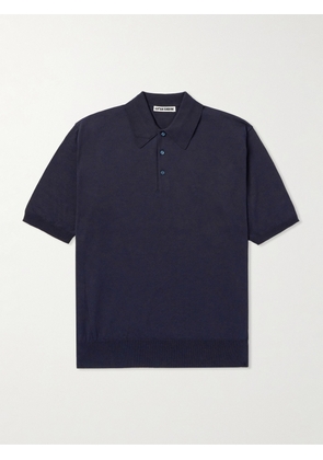 Kaptain Sunshine - Cotton Polo Shirt - Men - Blue - 40