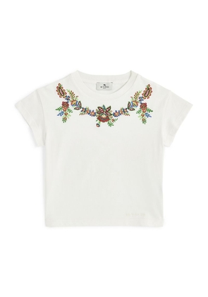 Etro Kids Cotton Floral-Embroidered T-Shirt (4-16 Years)