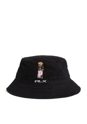 Rlx Ralph Lauren Embroidered Polo Bear Bucket Hat