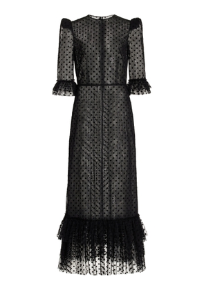 The Vampire's Wife - The Cinderella Dotted Tulle Maxi Dress - Black - UK 10 - Moda Operandi