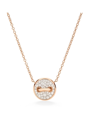 Pomellato Rose Gold, Diamond And Mother-Of-Pearl Pom Pom Dot Necklace