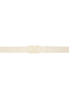 Valentino Garavani Off-White VLogo Signature 30mm Belt