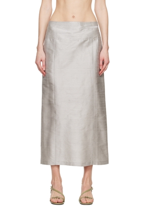 Paloma Wool Silver Amara Midi Skirt