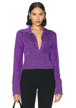 GAUGE81 Arendal Top in Purple - Purple. Size XS (also in ).