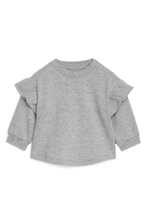 Frill Sweatshirt - Grey