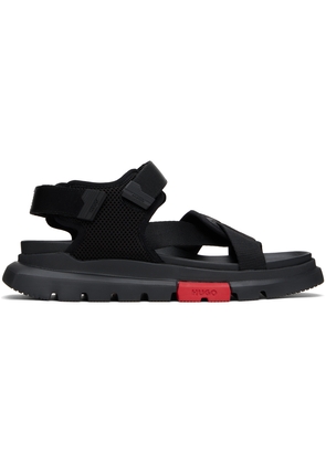 Hugo Black Velcro Sandals