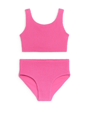 Seersucker Bikini Set - Pink