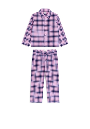 Flannel Pyjama Set - Pink