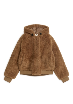Fluffy Pile Jacket - Beige