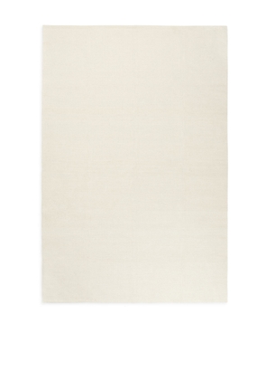 Wool Blend Rug 200 x 300 cm - White