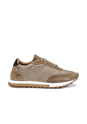 The Row Owen Runner Sneaker in Grey & Beige - Taupe. Size 37.5 (also in 37, 40, 41).