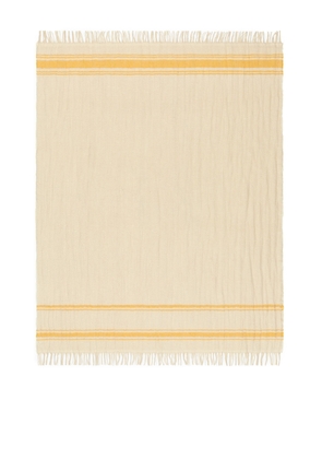 Linen Wool Blanket - Yellow