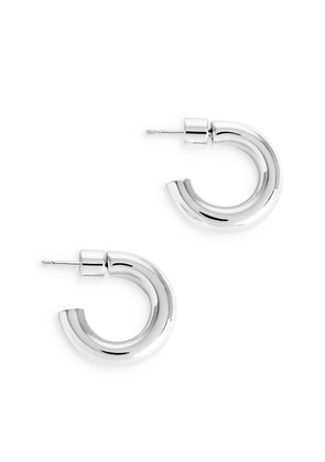 Chunky Hoop Earrings - Silver
