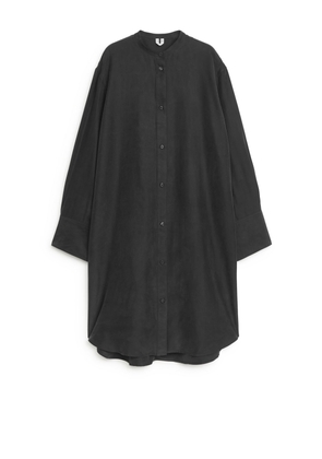 Long Silk Shirt - Black