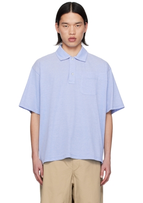 Engineered Garments Blue Two-Button Polo
