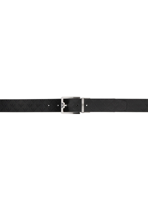 Emporio Armani Black Leather Reversible Belt
