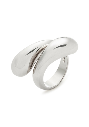Missoma Savi Crossover Rhodium-plated Ring - Silver