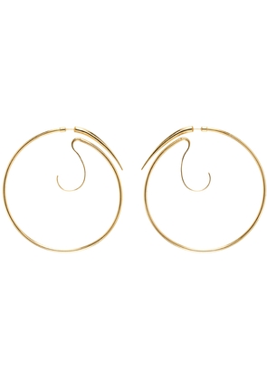 Panconesi Gold Spina Upside Down XL Hoop Earrings