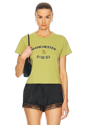 BODE Manchester Tee in Green - Green. Size M (also in S, XS).