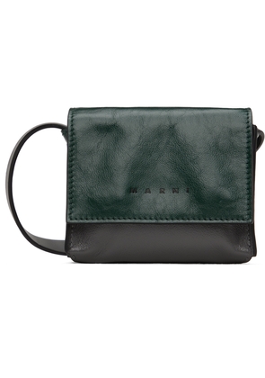 Marni Green & Gray Mini Crossbody Bag