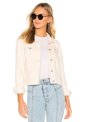 Free People x We The Free Rumors Denim Jacket in Ivory. Size L, S, XS.