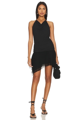 Bec + Bridge Monette Halter Mini Dress in Black. Size 10/M, 6/XS, 8/S.