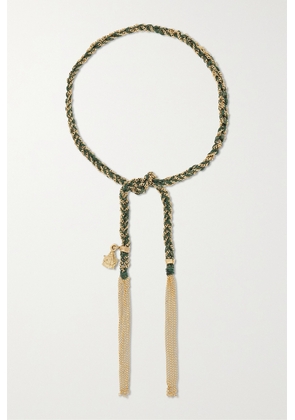 Carolina Bucci - Fortune Lucky 18-karat Gold And Silk Bracelet - One size