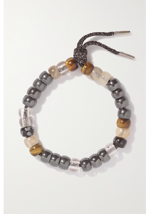 Carolina Bucci - + Judith Leiber Forte Beads 18-karat White Gold And Lurex Multi-stone Bracelet - One size