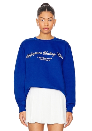 DEPARTURE Hamptons Sailing Club Sweatshirt in Blue. Size M, S.