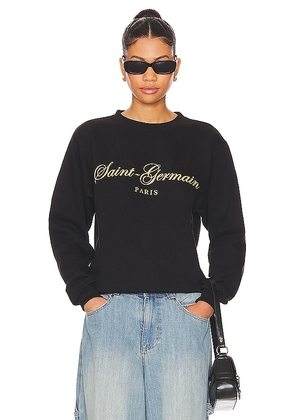 DEPARTURE Saint Germain Sweatshirt in Black. Size M, S.