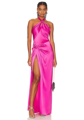 Ronny Kobo Zadena Dress in Fuchsia. Size L, S, XS.