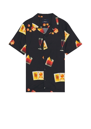 ROARK Gonzo Short Sleeve Shirt in Black. Size L, S.