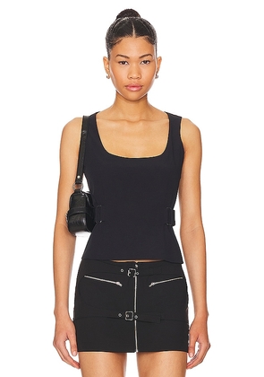 Miaou Leila Top in Black. Size M, S, XL, XS.