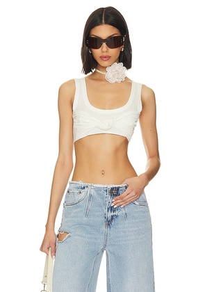 The Line by K Inessa Bra Top in White. Size M, S, XS.