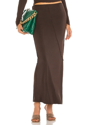 The Line by K Vana Skirt in Chocolate. Size M, S, XL, XS.