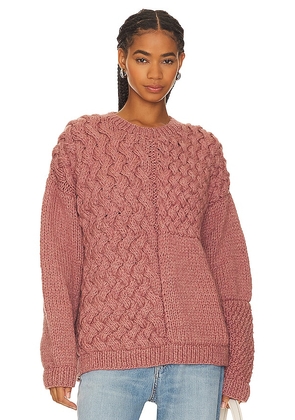 The Knotty Ones Heartbreaker Sweater in Pink. Size M, S, XL, XS.
