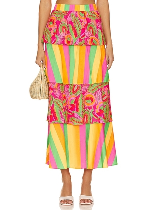 Show Me Your Mumu Full Swing Skirt in Pink. Size M, S, XL, XS.