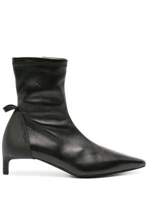 Courrèges Scuba 45mm leather boots - Black