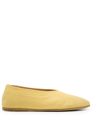 Marsèll Coltellaccio leather ballerina shoes - Yellow