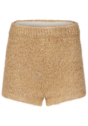 Nina Ricci high-waisted tweed shorts - Neutrals