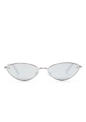 Chiara Ferragni logo-engraved cat-eye sunglasses - Silver
