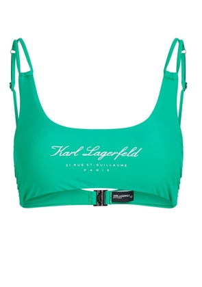 Karl Lagerfeld Hotel Karl bandeau bikini top - Green