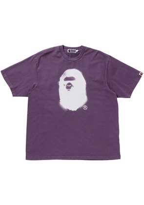 A BATHING APE® Ape Head cotton T-shirt - Purple