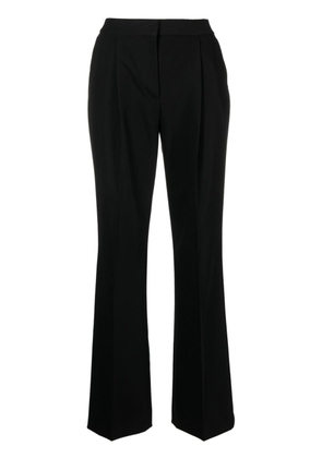 Karl Lagerfeld pleated-edge tailored trousers - Black