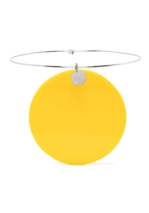 Gianluca Capannolo small Iris statement necklace - Yellow