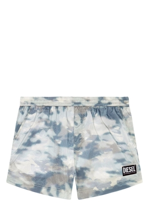 Diesel utilitarian-print swim shorts - Grey