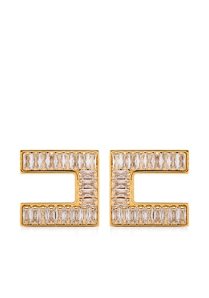Elisabetta Franchi crystal-embellished drop earrings - Gold