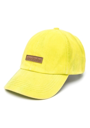 Acne Studios distressed denim hat - Yellow
